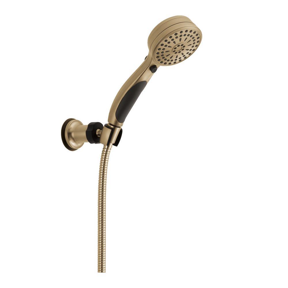 ActivTouch 9-Spray 3.6 in. Single Wall Mount Adjustable Handheld Shower Head in Matte Black - Super Arbor