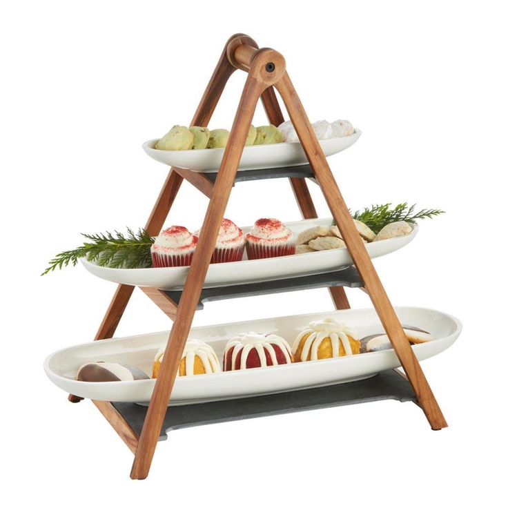 Artesano 4-piece Eye Catcher Tiered Server Set with Bowls