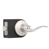 Tustin Satin Nickel Privacy Bed/Bath Door Lever Featuring Microban Antimicrobial Technology - Super Arbor