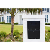 Oasis Classic Locking Post Mount Parcel Mailbox with High Security Reinforced Lock, Black - Super Arbor