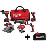 M18 FUEL 18-Volt Lithium-Ion Brushless Cordless Hammer Drill and Impact Driver Combo Kit (2-Tool) with Two 5Ah Batteries