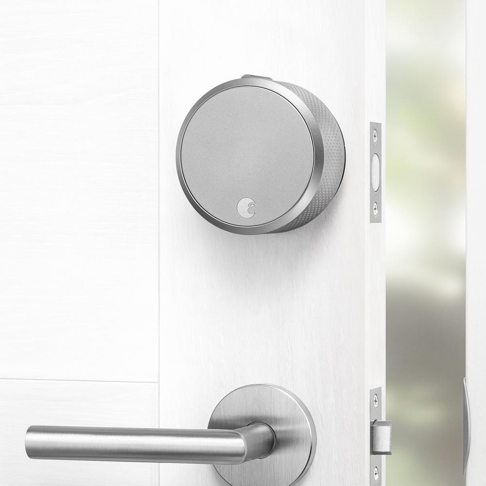 Smart Lock Pro Silver with Connect Wi-Fi Bridge Deadbolts - Super Arbor