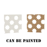 72 in. x 24 in. x 1/8 in. Unfinished Star Decorative Perforated Paintable MDF Screening Panel Insert - Super Arbor