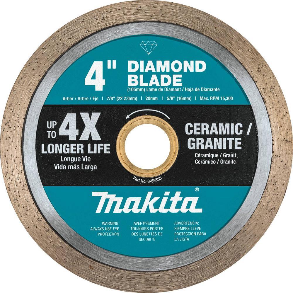 4 in. Continuous Rim Diamond Blade for General Purpose - Super Arbor