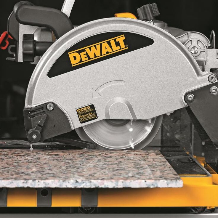 DEWALT 10-in 15-Amp Wet Tabletop Sliding Table Tile Saw
