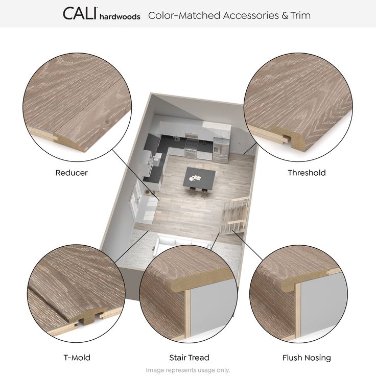 CALI Bamboo Natural 0.63-in T x 2-in W x 72-in L Solid Wood T-moulding