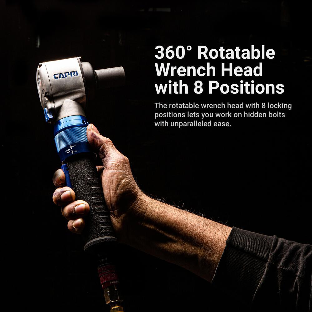 450 ft. lbs. 1/2 in. Air Angle Impact Wrench - Super Arbor