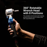 450 ft. lbs. 1/2 in. Air Angle Impact Wrench - Super Arbor