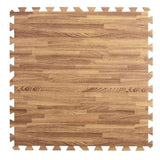 Clevr EVA Foam Interlocking Floor Mat, Light Wood, 25 pcs, 100 sq. ft.