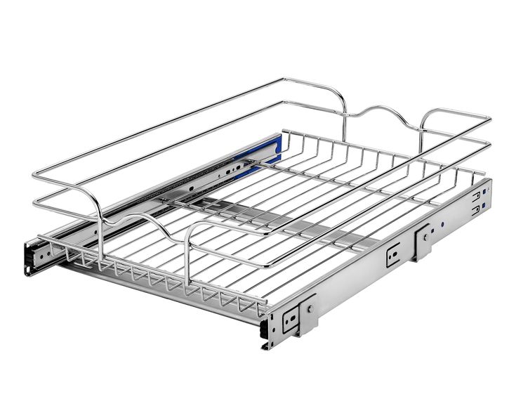 Rev-A-Shelf 14.5-in W x 6-in H 1-Tier Pull Out Metal Baskets & Organizers
