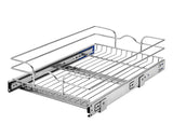 Rev-A-Shelf 14.5-in W x 6-in H 1-Tier Pull Out Metal Baskets & Organizers