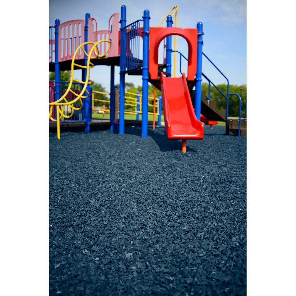 76.9 cu. ft. Blue Rubber Mulch - Super Arbor