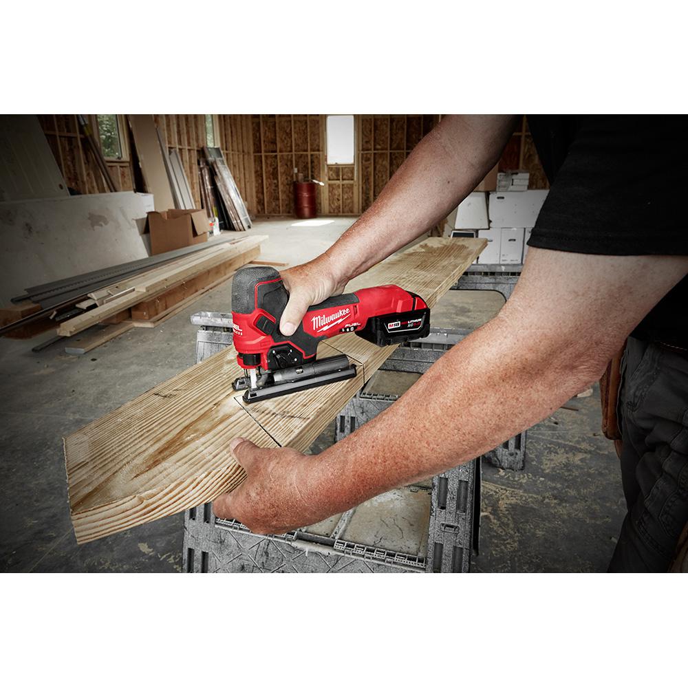 M18 FUEL 18-Volt Lithium-Ion Brushless Cordless Barrel Grip Jig Saw (Tool Only) - Super Arbor