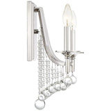 Queenship 2-Light Polished Nickel Wall Sconce