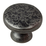 1-1/4 in. Dia Oil Rubbed Bronze Round Hammered Cabinet Knob (10-Pack) - Super Arbor