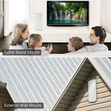 Flat-Panel Smartpass Amplified Outdoor Indoor TV Antenna with High Gain 4G LTE Filter - Super Arbor