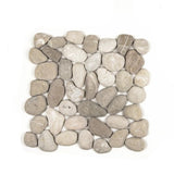 Cruz Bay Classic Pebble Tile River Grey 11-1/2 in. x 11-1/2 in. x 12.7 mm Mesh-Mounted Mosaic Tile (10.12 sq. ft. / case)