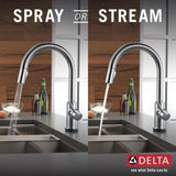 Delta Trinsic Touch2O Chrome 1-Handle Deck-Mount Pull-Down Touch Kitchen Faucet