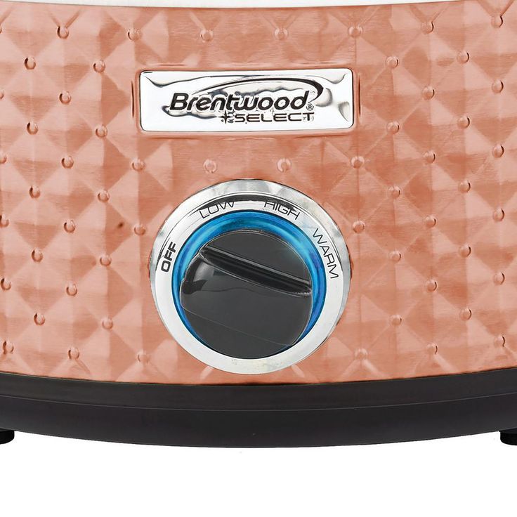 Diamond 7 Qt. Copper Slow Cooker with Tempered Glass Lid