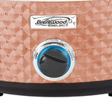 Diamond 7 Qt. Copper Slow Cooker with Tempered Glass Lid