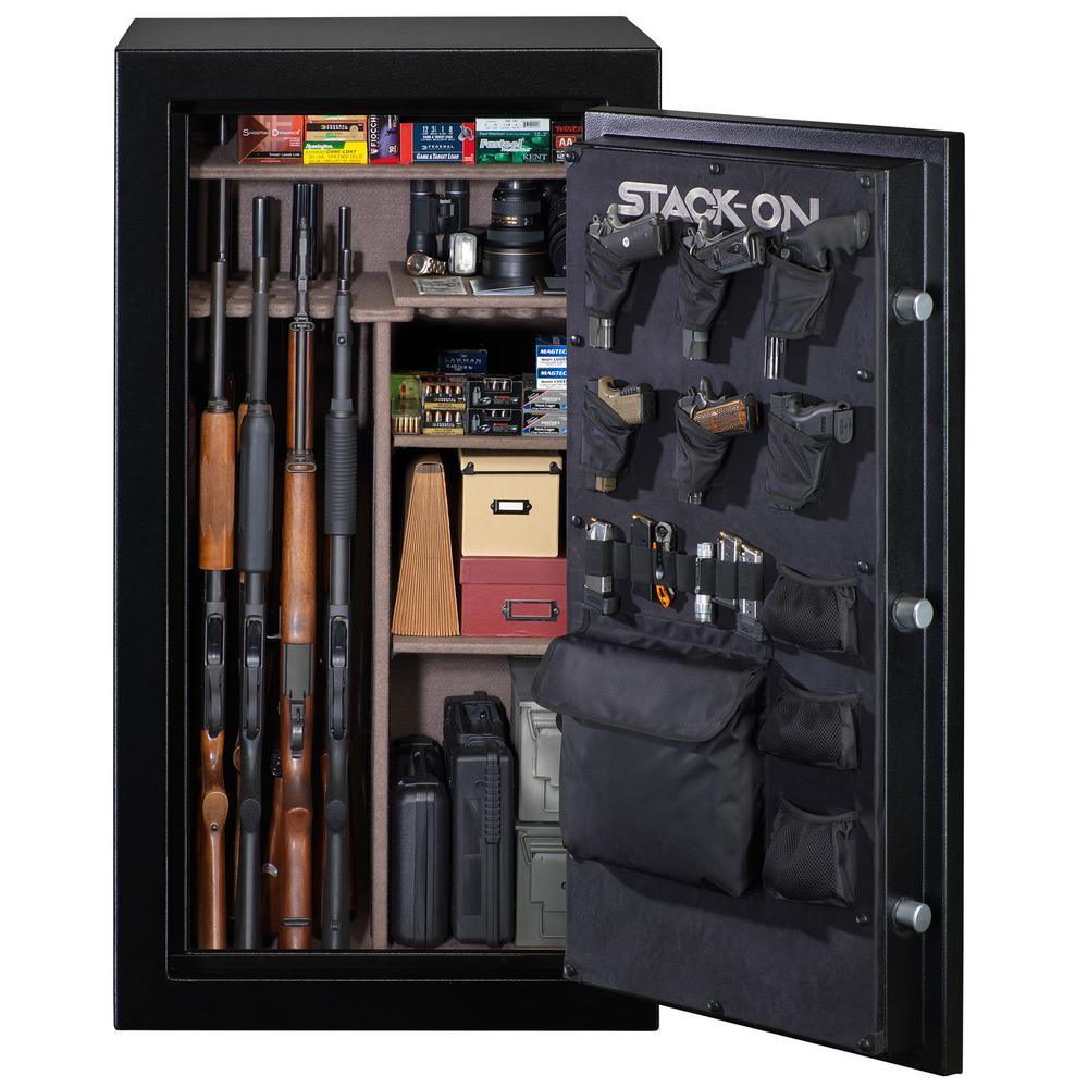 40-Gun Fire Resistant Electronic Lock Safe, Matte Black - Super Arbor