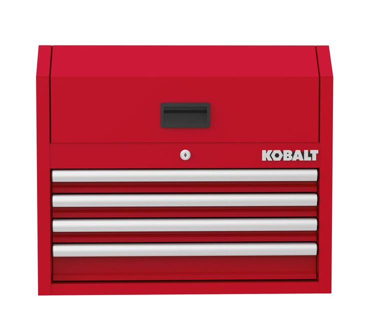 Kobalt 26-in W x 22-in H 4-Drawer Steel Tool Chest (Red)