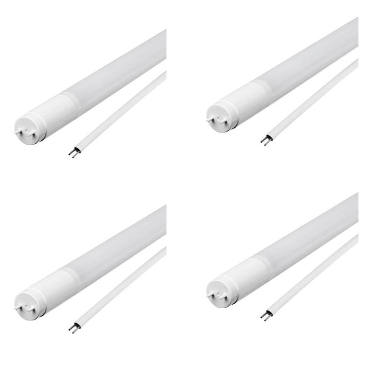 Feit Electric 4 ft. 18-Watt T8 32W/ T12 40W Equivalent Cool White (4100K) G13 Bypass Ballast Linear LED Tube Light Bulb (4-Pack)