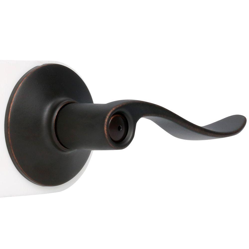 Accent Aged Bronze Privacy Bed/Bath Door Lever - Super Arbor