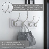 27 in. White Heavy Duty Hook Rack
