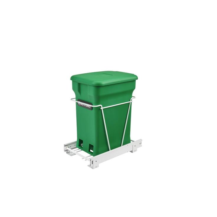 Rev-A-Shelf 24-Quart Plastic Pull Out Trash Can
