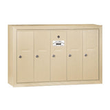 3500 Series Aluminum Surface-Mounted Private Vertical Mailbox with 5 Doors - Super Arbor