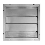 16.75 in. x 16.75 in. Square Aluminum Aluminum Automatic Shutter Gable Louver Vent - Super Arbor