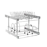 Simply Put 20.5-in W x 19.74-in H 2-Tier Pull Out Metal Soft Close Baskets & Organizers