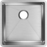 Crosstown Undermount Stainless Steel 32 in. Single Bowl Kitchen Sink with Center Drain