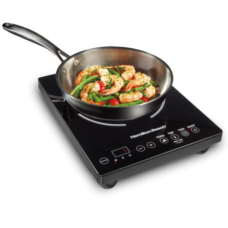 Single Burner 10 in. Black Induction Cooktop