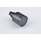 1-Spray Patterns with 4.1 GPM 2.52 in. Wall Mount Rain Fixed Shower Head in Matte Black - Super Arbor