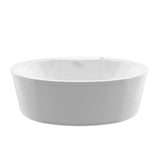 Sunstone 5.7 ft. Acrylic Flatbottom Air Bath Tub in White - Super Arbor