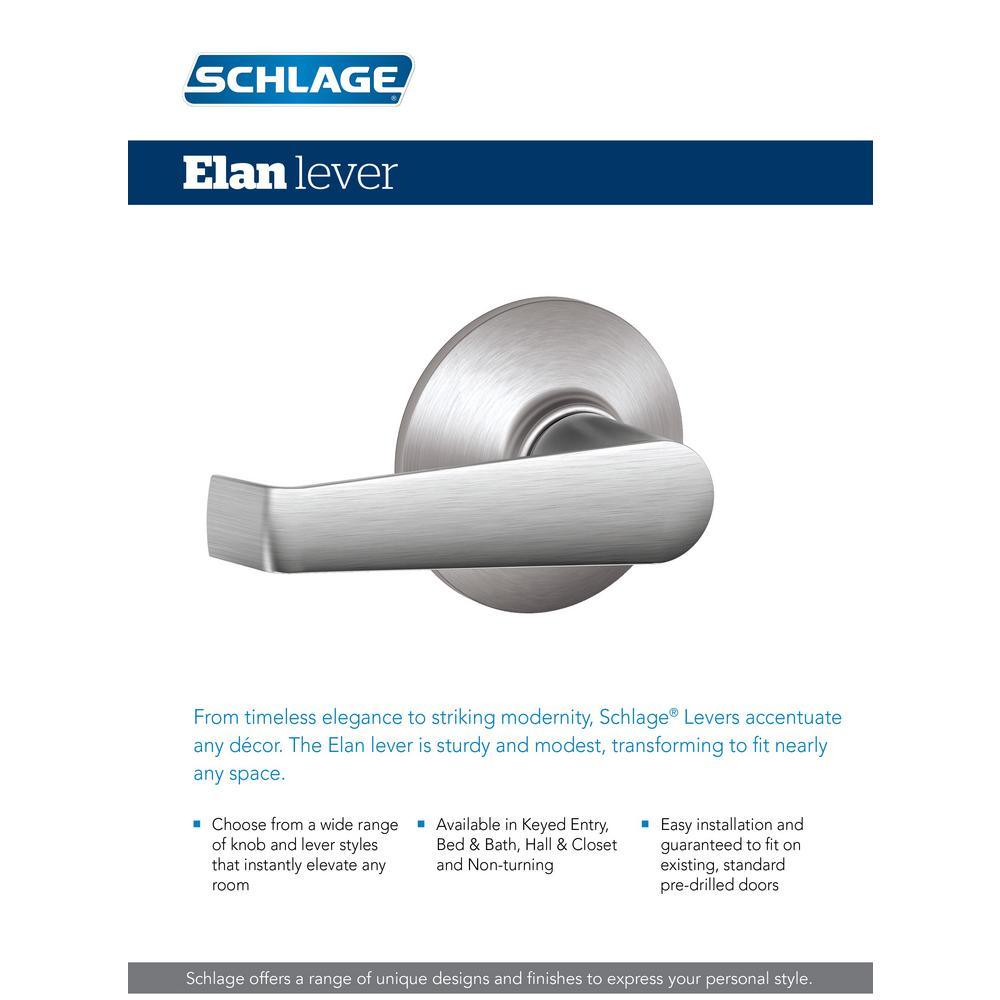 Elan Series Satin Chrome Dummy Door Lever - Super Arbor