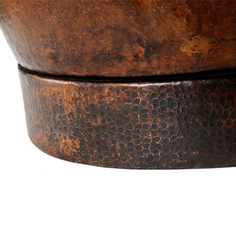 6 ft. Hammered Copper Modern Style Flatbottom Non-Whirlpool Bathtub in Oil Rubbed Bronze - Super Arbor