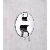 Rain 2-Handle Tub and Shower Faucet System with 3-Setting with 304T Stainless Steel in Chrome (Valve Included) - Super Arbor