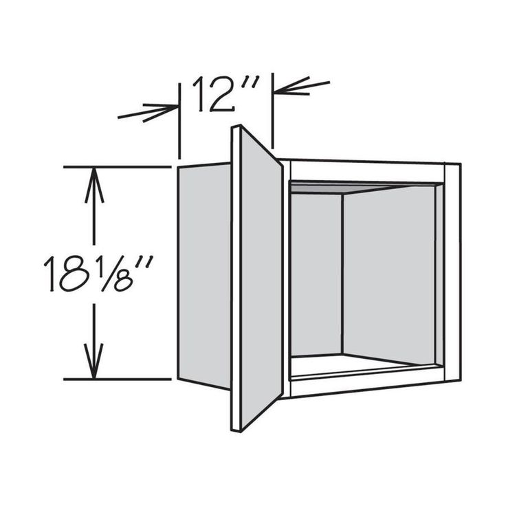 allen + roth Aveley 15-in W x 18.125-in H x 12-in D Linen Maple Door Wall Semi-Custom Cabinet