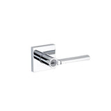 Lisbon Satin Nickel Square Keyed Entry Door Lever Featuring SmartKey Security - Super Arbor