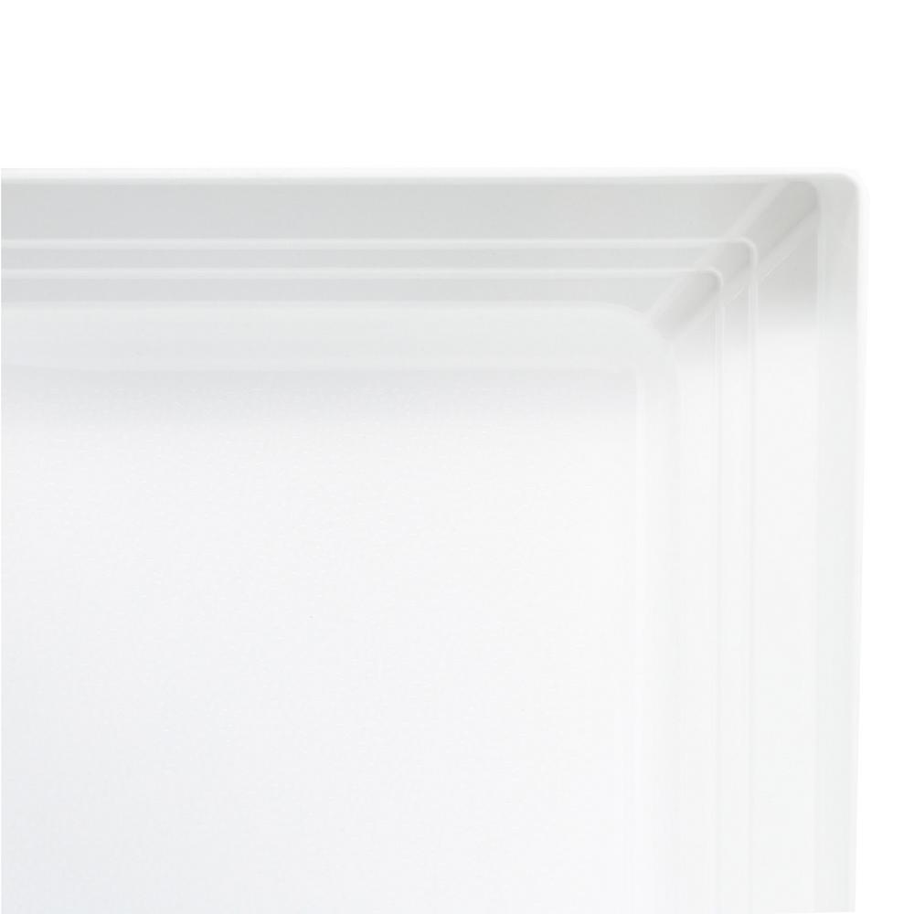 A2 60 in. x 30 in. Single Threshold Left Drain Shower Pan in White - Super Arbor