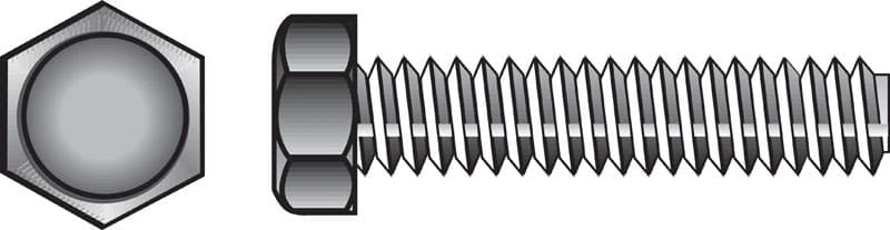 Hillman 3/8 in. Diameter x 1-1/2 in. Length Zinc-Plated Steel Hex Tap Bolts, Coarse Thread, 100-Pack