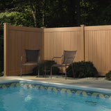 Veranda 6 ft. H x 8 ft. Aged Cedar Vinyl Privacy Fence Panel Kit