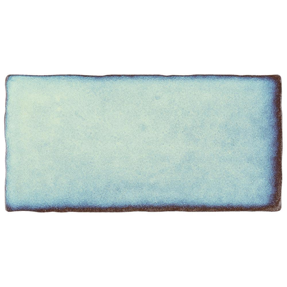 Merola Tile Antic Special Agua Marina 3 in. x 6 in. Ceramic Wall Subway Tile (4.38 sq. ft. / Case)