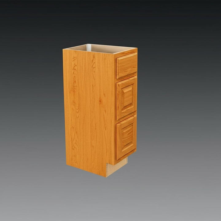 Hampton Bay Medium Oak Bathroom Vanity Drawer Base Cabinet