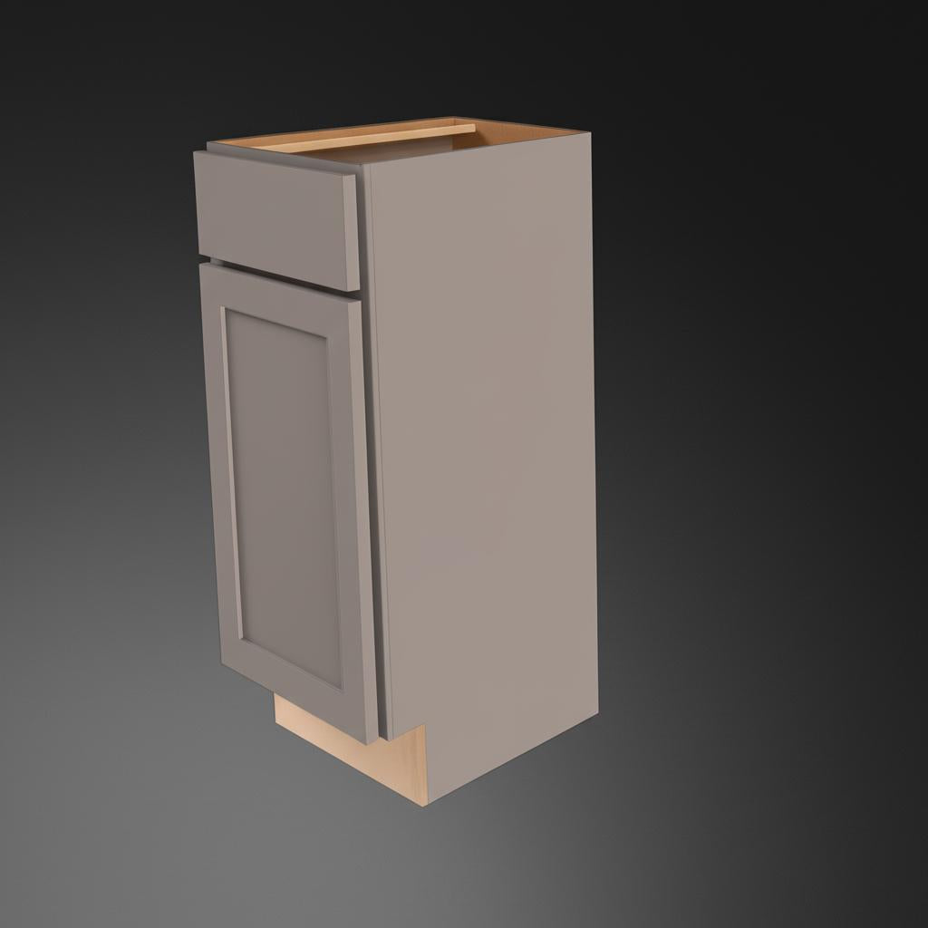Hampton Bay Courtland Shaker Base Kitchen Cabinet in Sterling Gray