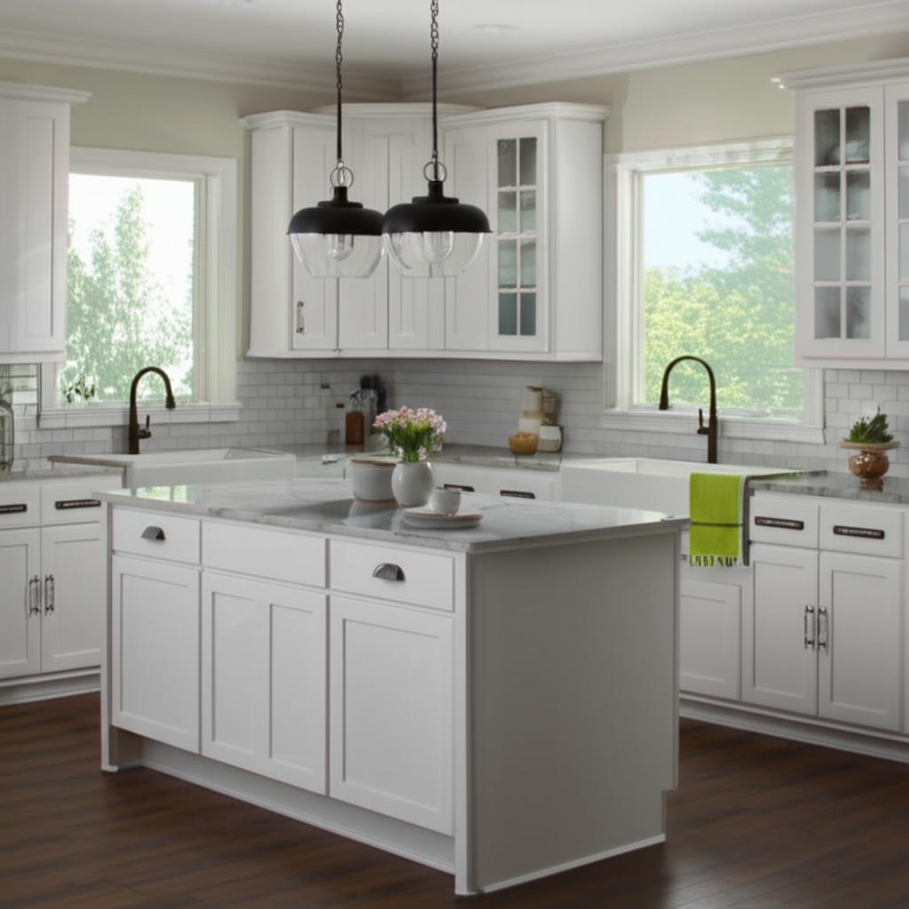 Hampton Bay Courtland 24-inch Polar White Shaker Base Kitchen Cabinet