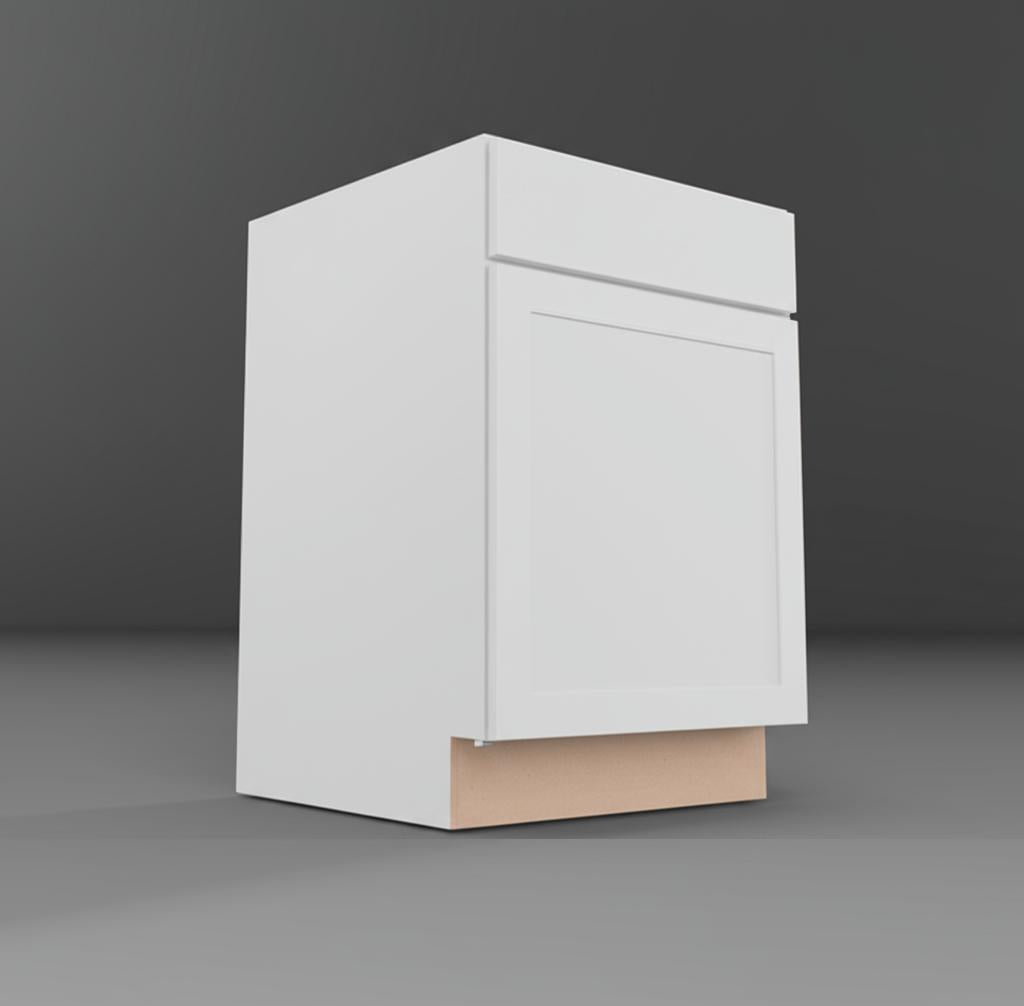 Hampton Bay Courtland 24-inch Polar White Shaker Base Kitchen Cabinet